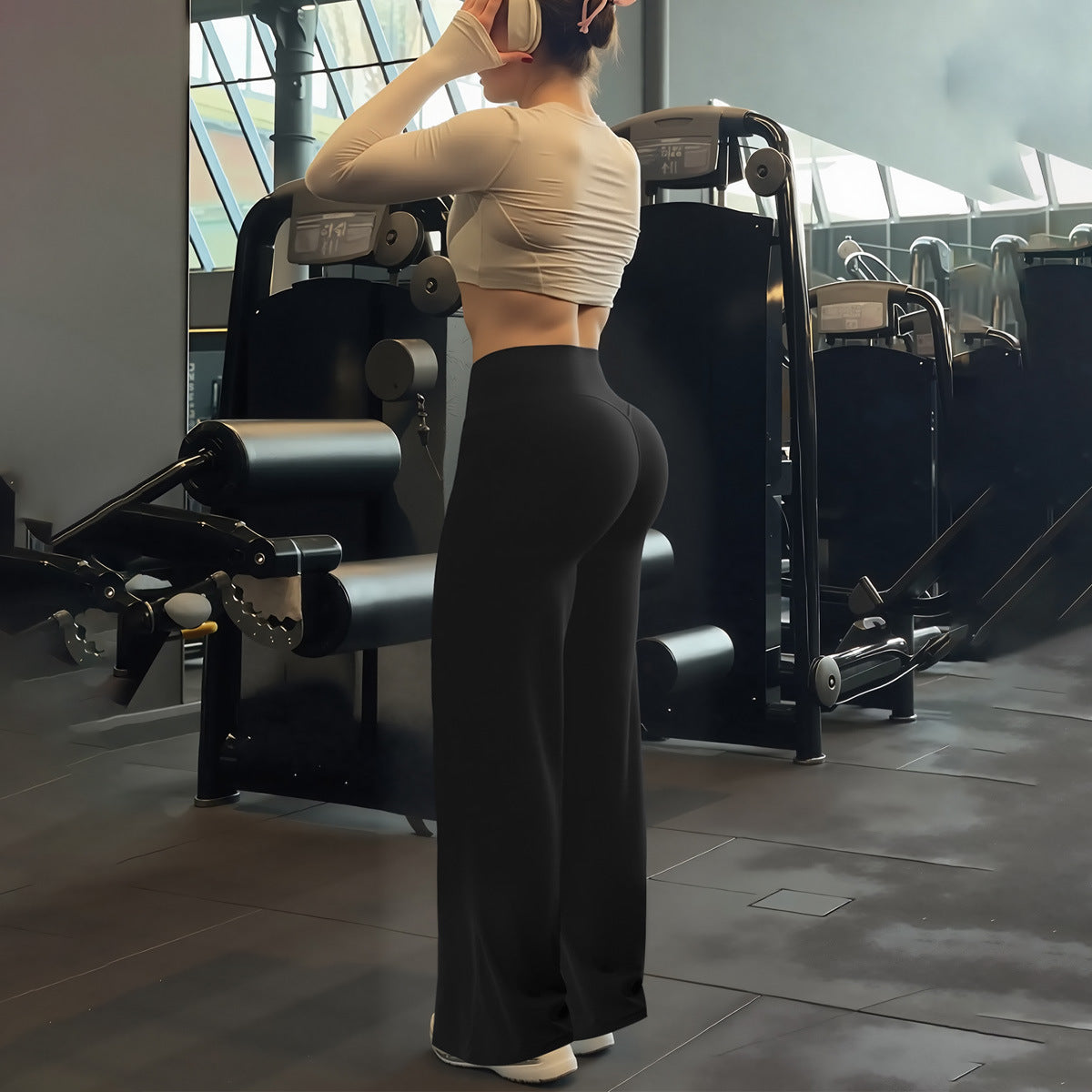 Women's New Soft, Smooth, Bare-Skin Feel Yoga & Fitness Loose Wide-Leg Pants